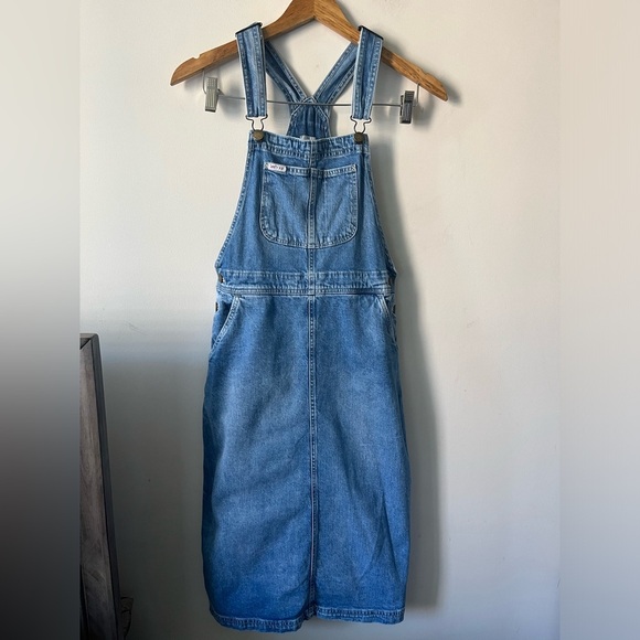 LEE X H&M Girls Denim Blue Overall Dress - Picture 2 of 7